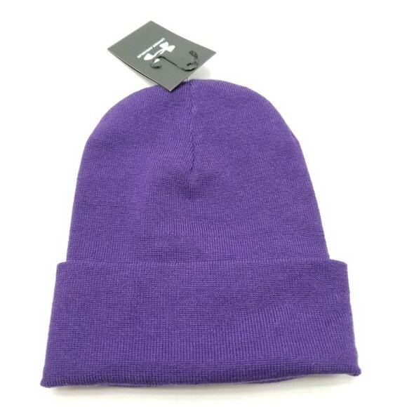 Under Armour ZOA Energy Drink (The Rock) Purple Beanie Winter Hat OSFA New Tags - Picture 5 of 5